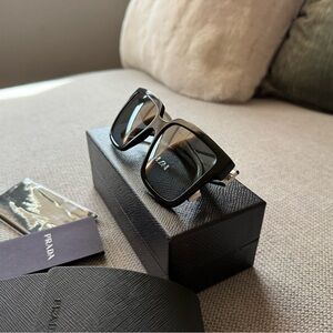 Prada Black and White Sunglasses